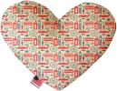 London Love Canvas Heart Dog Toy