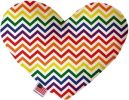 Rainbow Chevron Heart Dog Toy