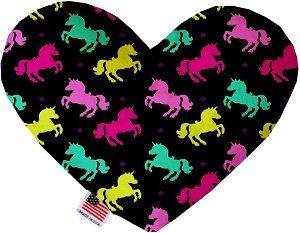 Confetti Unicorns Heart Dog Toy (size: 6 Inch)
