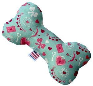Cupid's Love Canvas Bone Dog Toy (size: 10 Inch)