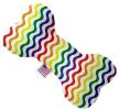 Rainbow Fun Stripes Canvas Bone Dog Toy