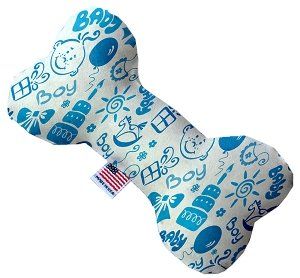Baby Boy Canvas Bone Dog Toy (size: 10 Inch)