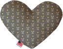 Gray Bunnies Canvas Heart Dog Toy