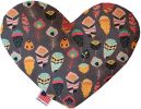 Gray Feathers Wanderlust Canvas Heart Dog Toy