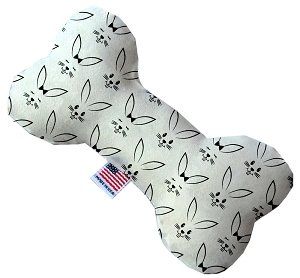 Bunny Face Canvas Bone Dog Toy (size: 10 Inch)