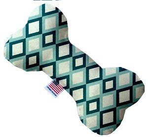 Blue Diamonds Canvas Bone Dog Toy (size: 10 Inch)