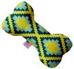 Yellow Southwest Canvas Bone Dog Toy