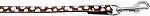 Confetti Dots Nylon Collar (size: Brown 3/8 wide 6ft Lsh)