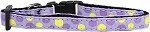 Confetti Dots Nylon Collar (size: Lavender Small)