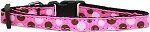 Confetti Dots Nylon Collar (size: Bright Pink Cat Safety)