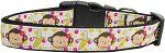 Monkeys and Bananas Nylon Dog Collar (size: Medium Narrow)