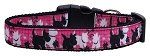Plaid Pups Nylon Ribbon Dog Collar (size: XL)
