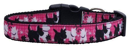 Plaid Pups Nylon Ribbon Collars (size: large)