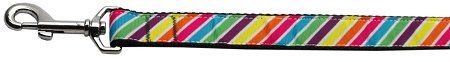Striped Rainbow Nylon Ribbon Collars