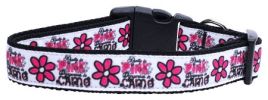 Dangerous in Camo Nylon Ribbon Dog Collars