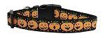 Pumpkins Nylon Dog Collar (size: Medium Narrow)