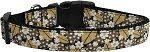Autumn Leaves Nylon Ribbon Dog Collars (size: large)