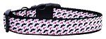 Moustache Love Ribbon Dog Collars
