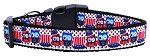 Proud Owls Nylon Ribbon Dog Collars (size: medium)