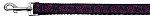 Pink and Black Swirly Nylon Ribbon Dog Collars (size: 1 wide 6ft Leash)