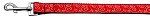 Red and White Swirly Nylon Ribbon Dog Collars (size: 1 wide 6ft Leash)