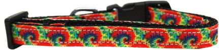 Tie Dye Nylon Ribbon Dog Collar