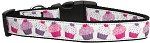 Pink and Purple Cupcakes Dog Collar