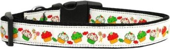 Christmas Cupcakes Dog Collar