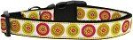 Autumn Daisies Dog Collar (size: medium)