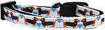 Doxie Love Nylon Ribbon Dog Collar (size: XS)