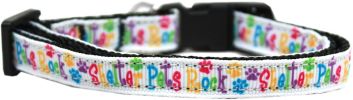 Shelter Pets Rock Nylon Ribbon Dog Collar