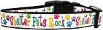 Shelter Pets Rock Nylon Dog Collars (size: medium)