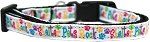 Shelter Pets Rock Nylon Ribbon Dog Collar (size: Sm)
