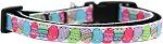 Easter Egg Nylon Ribbon Dog Collar (size: XS)