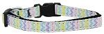 Spring Chevron Nylon Dog Collar