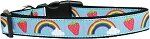 Rainbows and Berries Nylon Dog Collar (size: medium)