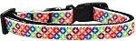 Bright Diamonds Nylon Ribbon Dog Collar (size: XS)