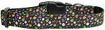 Halloween Confetti Nylon Dog Collar (size: medium)