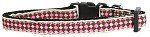 Pink Checkers Nylon Dog Collar
