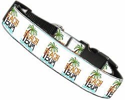 Beach Bum Nylon Dog Collar (size: MD)