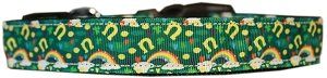 Lucky Puppy Charms Nylon Dog Collar (size: MD)