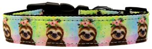Pretty Baby Sloths Nylon Dog Collar