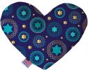 Blue Star of David Canvas Heart Dog Toy