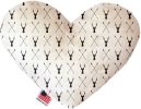 Deer Dreaming Canvas Heart Dog Toy