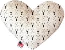 Deer Dreaming Canvas Heart Dog Toy
