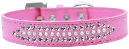 Ritz Pearl and Clear Crystal Dog Collar