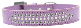 Ritz Pearl and Clear Crystal Dog Collar