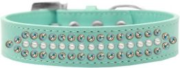 Ritz Pearl and AB Crystal Dog Collar