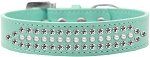 Ritz Pearl and Clear Crystal Dog Collar (size: Aqua Size 16)