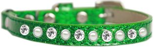 Pearl and Clear Jewel Ice Cream Cat safety Collar